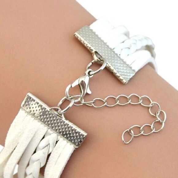 Angel Wings and Cross Bracelet - Picture 2 of 2